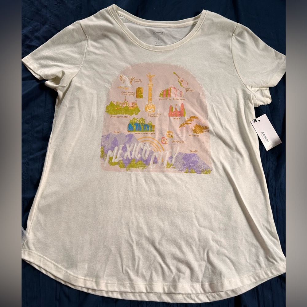 NWT Sonoma Hispanic Heritage Month Mexico State T-Shirt Size Large